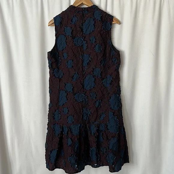 ERDEM Beautiful Blue/Purple Floral Design Sleeveless Dress **Size 8** 🌺🌺 - Picture 2 of 5